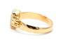 49 Bague contemporaine en or jaune 18 carats et opale 58 Facettes 23943