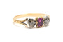 56 Art Nouveau - Bague en or jaune, rubis et diamants 58 Facettes B902