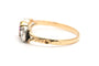 56 Art Nouveau - Bague en or jaune, rubis et diamants 58 Facettes B902