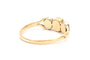 56 Art Nouveau - Bague en or jaune, rubis et diamants 58 Facettes B902