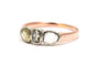 58 Bague Art déco en or jaune 18 carats, argent et diamants 58 Facettes 23950
