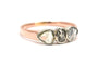 58 Bague Art déco en or jaune 18 carats, argent et diamants 58 Facettes 23950