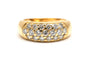 53 Bague contemporaine en or jaune 18 carats et diamants 58 Facettes B904
