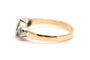 Bague 49 Bague Art déco en or jaune et blanc 18 carats avec diamants 58 Facettes 23942