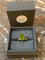 Bague 53 Bague péridot 4,80 carats diamants en or jaune 18 carats 58 Facettes B389