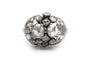 54 Art Déco - Bague en or blanc et diamants taille rose 58 Facettes 23891