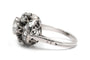 54 Art Déco - Bague en or blanc et diamants taille rose 58 Facettes 23891