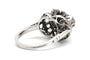 54 Art Déco - Bague en or blanc et diamants taille rose 58 Facettes 23891