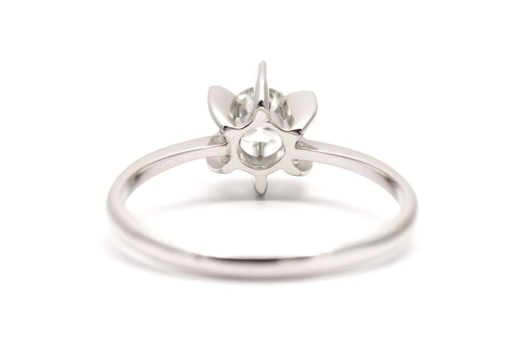 63 Années 70 - Bague en or blanc et diamant taille brillant 58 Facettes 23920