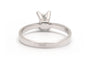 54 Bague contemporaine en or blanc et diamant taille baguette 58 Facettes B908