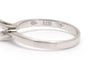 54 Bague contemporaine en or blanc et diamant taille baguette 58 Facettes B908