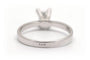 54 Bague contemporaine en or blanc et diamant taille baguette 58 Facettes B908
