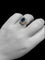 Bague 54 Scrigno di Zaffiro - Bague en or blanc, saphir et diamants 58 Facettes