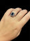 Bague 54 Scrigno di Zaffiro - Bague en or blanc, saphir et diamants 58 Facettes