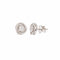 Boucles d'oreilles Boucles d'oreilles tourbillons pavées de diamants en or gris 18 carats 58 Facettes BO258