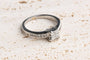 51 Bague diamants princesse et brillants en or blanc 18K 58 Facettes BGMAUBDOC768-107