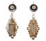 Napoléon III - Pendants d’oreilles en or rose et jaune, onyx et perles fines 58 Facettes bague01