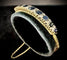 Napoléon III - Bracelet en or jaune 18 carats, argent, saphirs et diamants 58 Facettes Bracelet 01