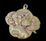 Art Nouveau - Pendentif en or jaune 18 ct et diamants 58 Facettes Pendentif 01