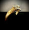 55 Art Nouveau - Bague marguerite en or jaune et diamants 58 Facettes Bague 011