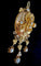 Napoléon III - Pendentif en or rose et jaune 18 carats et perles fines 58 Facettes Pendentif 02