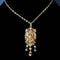 Napoléon III - Pendentif en or rose et jaune 18 carats et perles fines 58 Facettes Pendentif 02