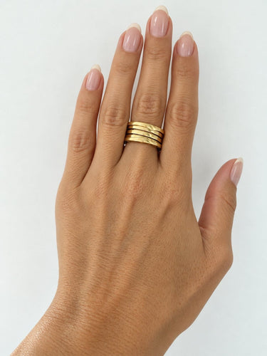 Bague 53 Bulgari B.zero1 - Bague ressort en or jaune 18 carats 58 Facettes Bague 17