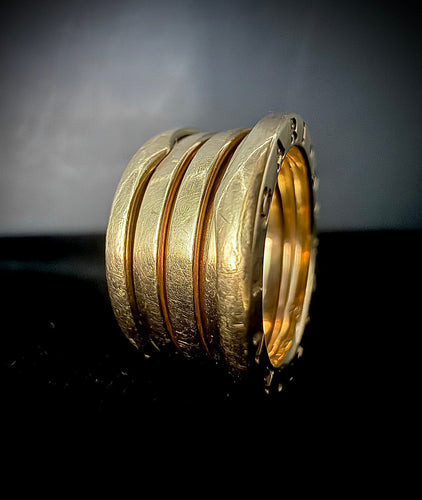 53 Bulgari B.zero1 - Bague ressort en or jaune 18 carats 58 Facettes Bague 17