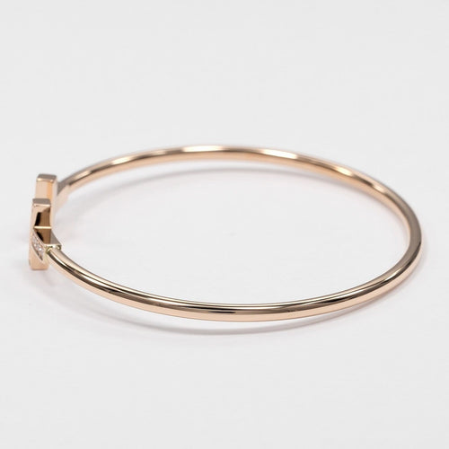 Tiffany & Co. T Wire - Bracelet en or rose et diamants 58 Facettes t03yrdptbq