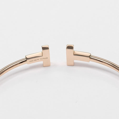 Tiffany & Co. T Wire - Bracelet en or rose et diamants 58 Facettes t03yrdptbq