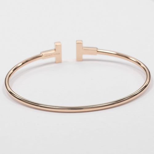 Tiffany & Co. T Wire - Bracelet en or rose et diamants 58 Facettes t03yrdptbq