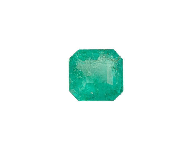 Émeraude colombienne - Pierre taillée 1,31 ct à pans coupés 58 Facettes P153