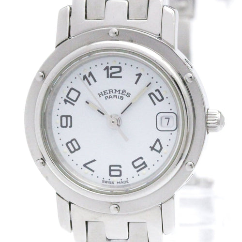 Montre Hermès Clipper - Montre quartz en acier inoxydable 58 Facettes ixwxrfq1v2