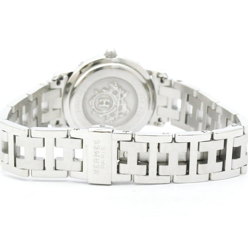 Montre Hermès Clipper - Montre quartz en acier inoxydable 58 Facettes ixwxrfq1v2