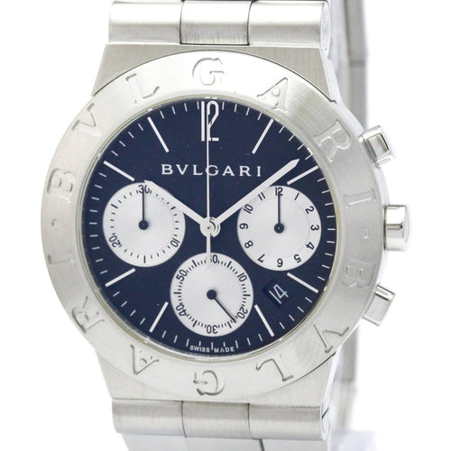 Montre Bvlgari Diagono - Montre chronographe quartz en acier inoxydable 58 Facettes nhyx7tq7yt