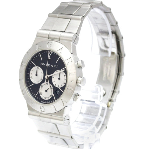 Montre Bvlgari Diagono - Montre chronographe quartz en acier inoxydable 58 Facettes nhyx7tq7yt