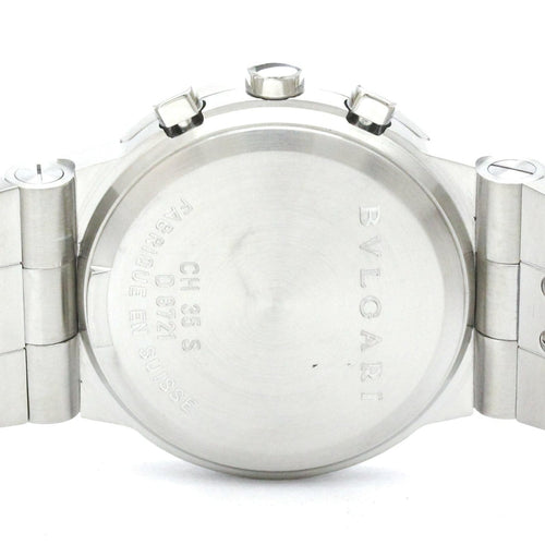 Montre Bvlgari Diagono - Montre chronographe quartz en acier inoxydable 58 Facettes nhyx7tq7yt