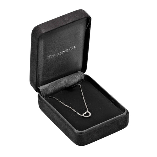 Tiffany & Co. Metro Heart - Pendentif en or blanc et diamants 58 Facettes cczfws00oq