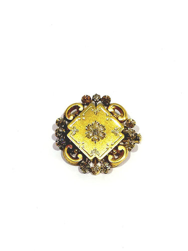 Broche en or rose, perles et diamants 58 Facettes 1812609