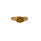 Bague vintage en or jaune 14K et citrine ovale