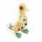 Broche Broche Canard en or jaune, pierres précieuses et diamants 58 Facettes 35880