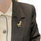 Broche Broche Canard en or jaune, pierres précieuses et diamants 58 Facettes 35880