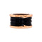 Bague 49 Bulgari B.ZERO1 - Bague en or rose et céramique noire 58 Facettes 35881
