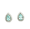 Boucles d'oreilles en or blanc 18k, Paraiba et diamants 58 Facettes ORECCHINI PARAIBA