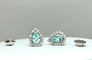 Boucles d'oreilles Boucles d'oreilles en or blanc 18k, tourmalines Paraíba et diamants 58 Facettes ORECCHINI PARAIBA