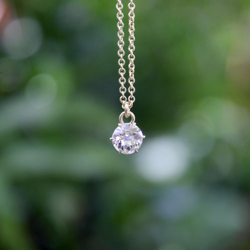 Collier Collier en or 14K avec diamant taille ancienne 0,60 ct 58 Facettes 11203