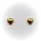 Boucles d'oreilles Boucles d'oreilles cœur bombé en or 14K finition florentine 58 Facettes 11206