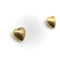 Boucles d'oreilles Boucles d'oreilles cœur bombé en or 14K finition florentine 58 Facettes 11206