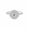 Bague 52 Gemmyo Rétroromantique - Bague marguerite en or gris 18 carats et diamants 58 Facettes BD209