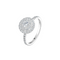 Gemmyo Rétroromantique - Bague marguerite en or gris 18 carats et diamants